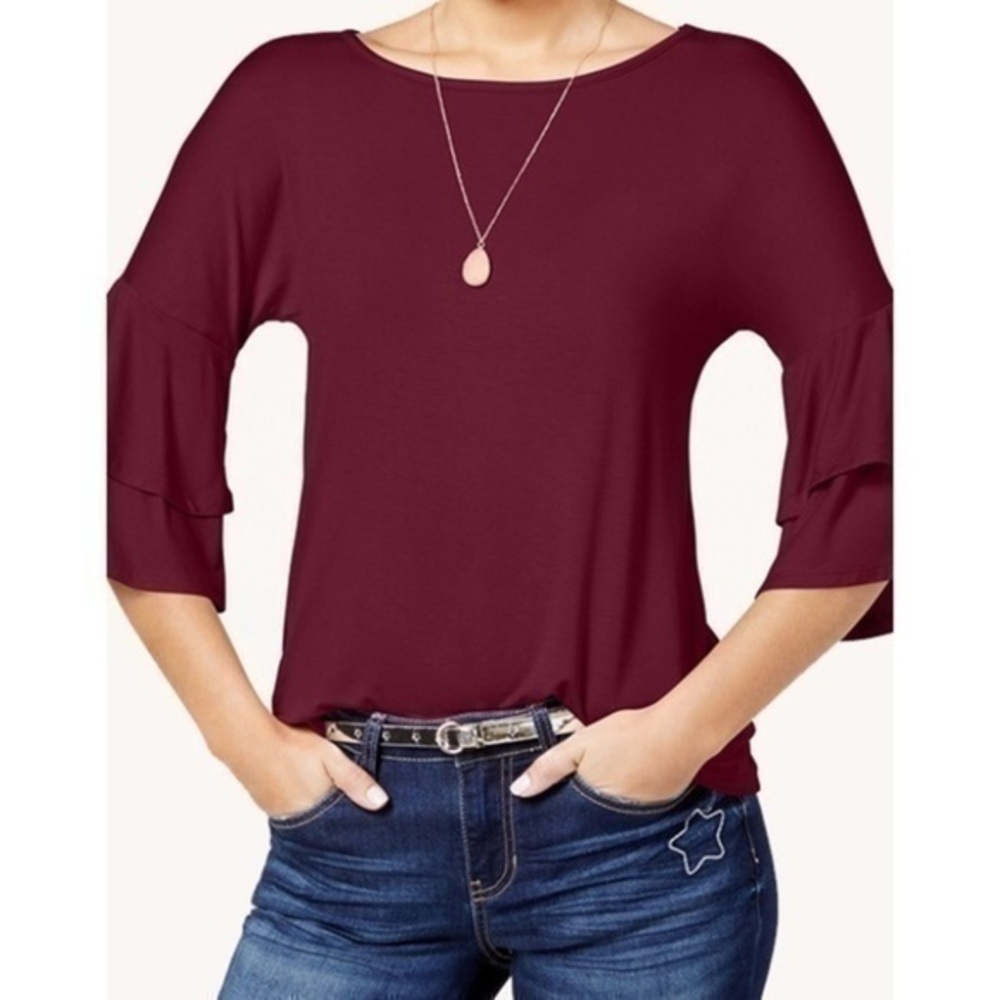 Women’s Ultra💕Flirt Ruffle Tees sz XS